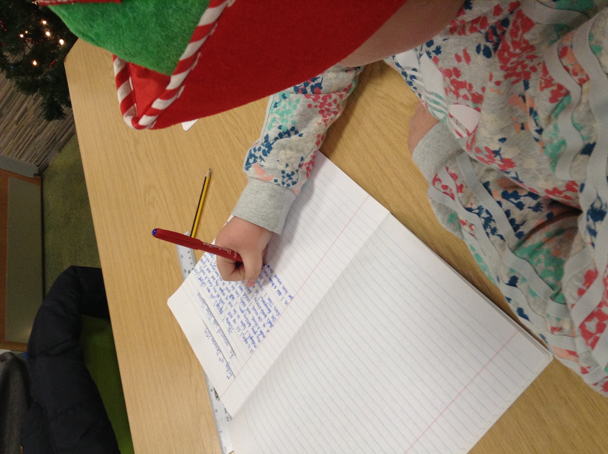 Image of The Ash Elf loves writing about an encounter with Father Christmas!